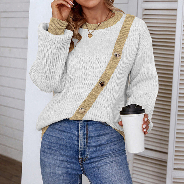 Drune | Pullover in Kontrastfarben