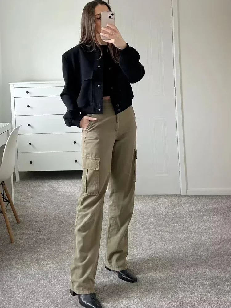 Drune | Cropped Bomberjacke für Damen