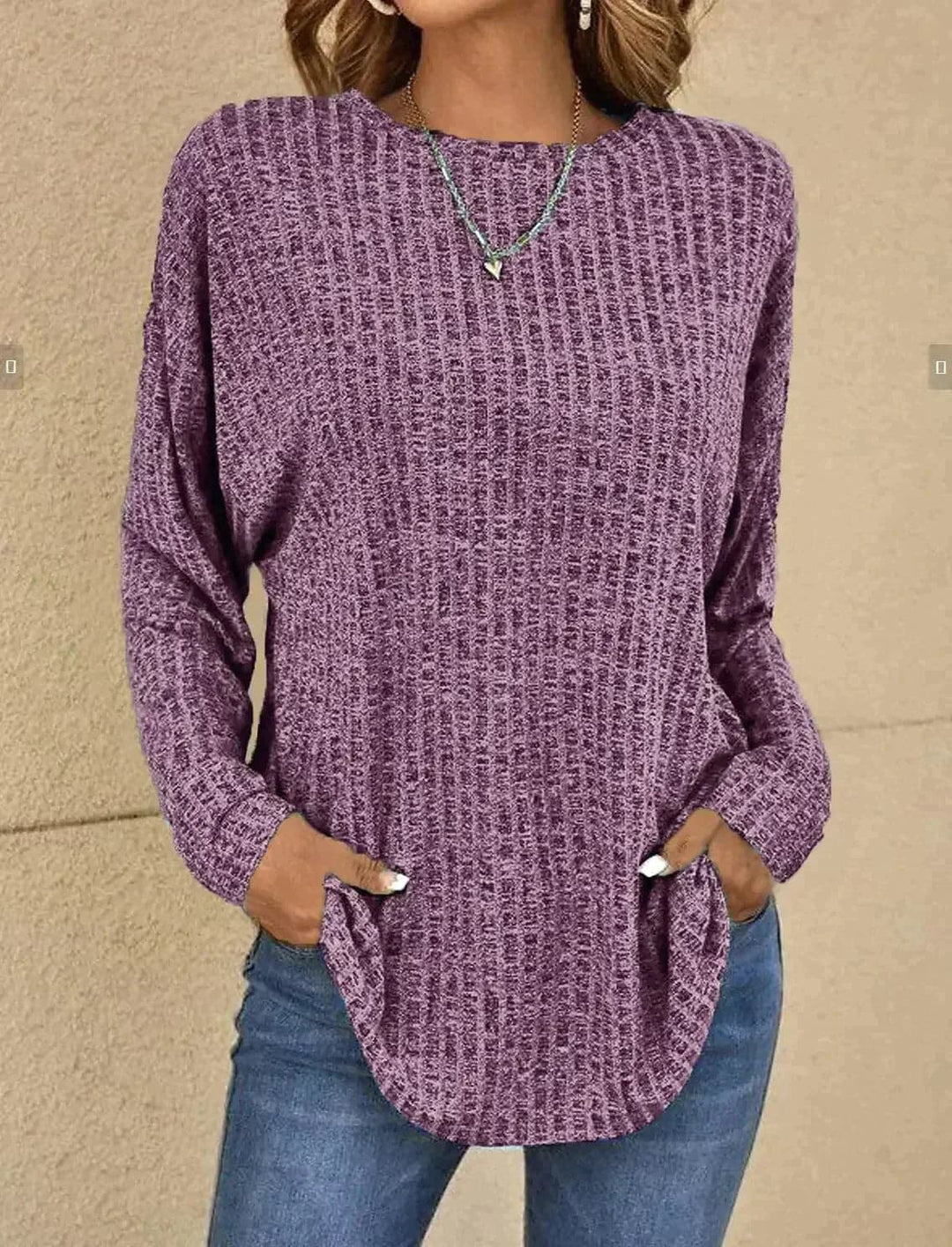 Drune | Strickpullover - Weiches Strick - Lässige Passform - Lange Ärmel Bequem