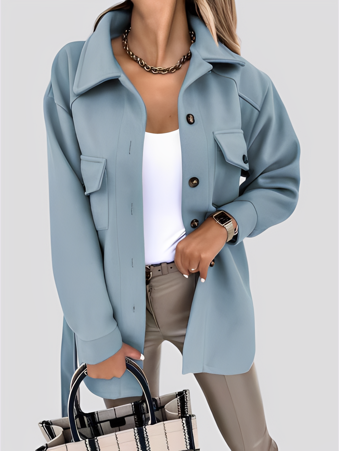 Drune | Moderne, leichte Damenjacke mit Reverskragen