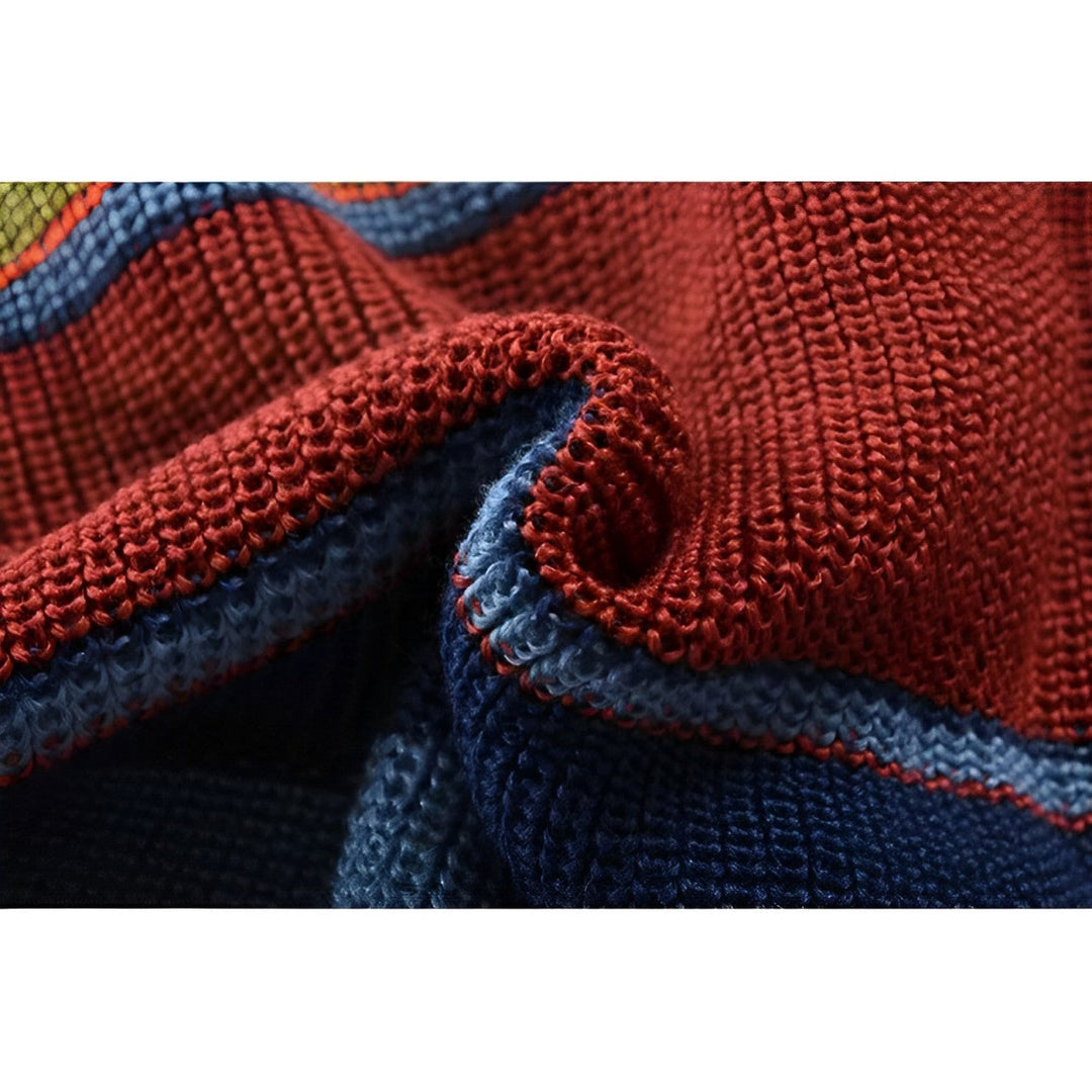 Drune | Rollkragenpullover im Farbblockdesign
