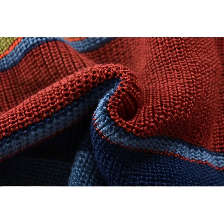 Drune | Rollkragenpullover im Farbblockdesign