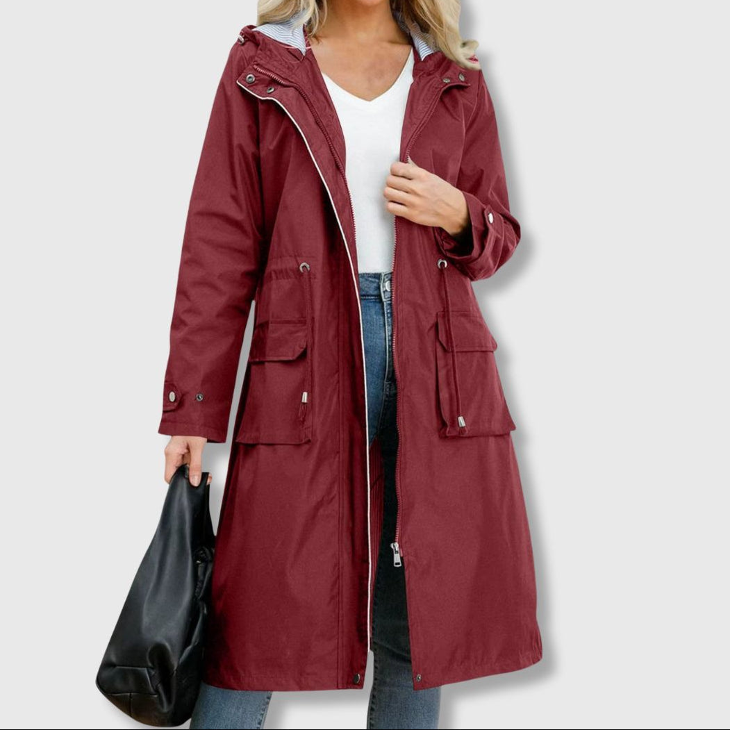 Drune | Lange Jacke mit klassischer Silhouette
