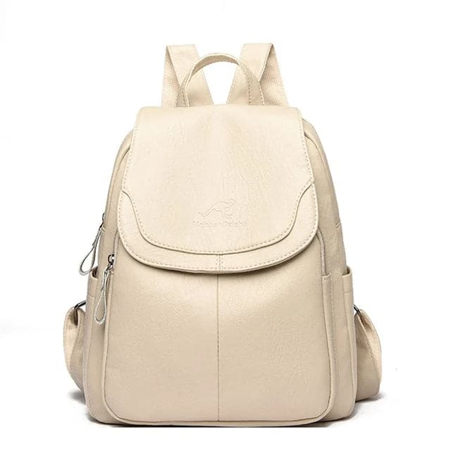 Damen Diebstahlsicherer Lederrucksack Für Stilvolle Frauen