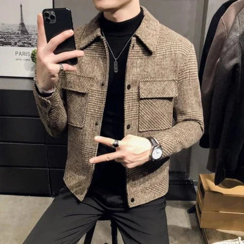 Drune | Klassische Karierte Jacke für Alle Jahreszeiten
