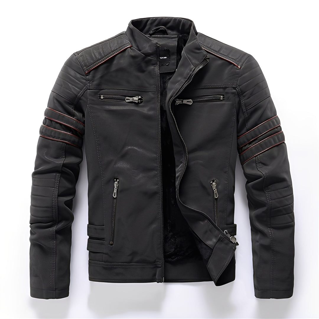 Drune | Stylische Motorrad Vegan-Lederjacke für Herren