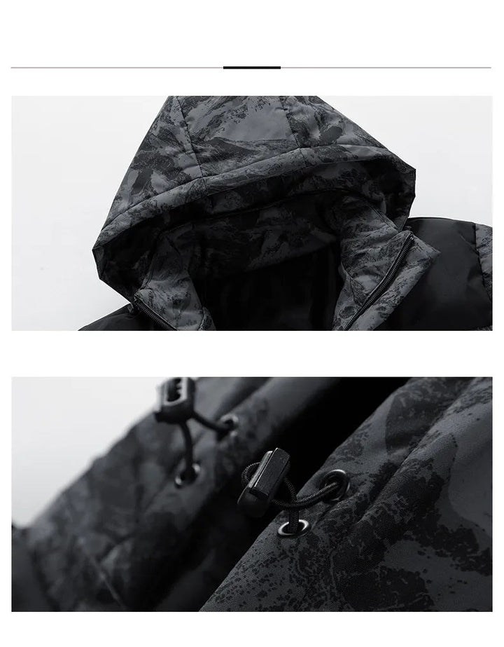 Drune | Herren Daunenjacke mit Kapuze