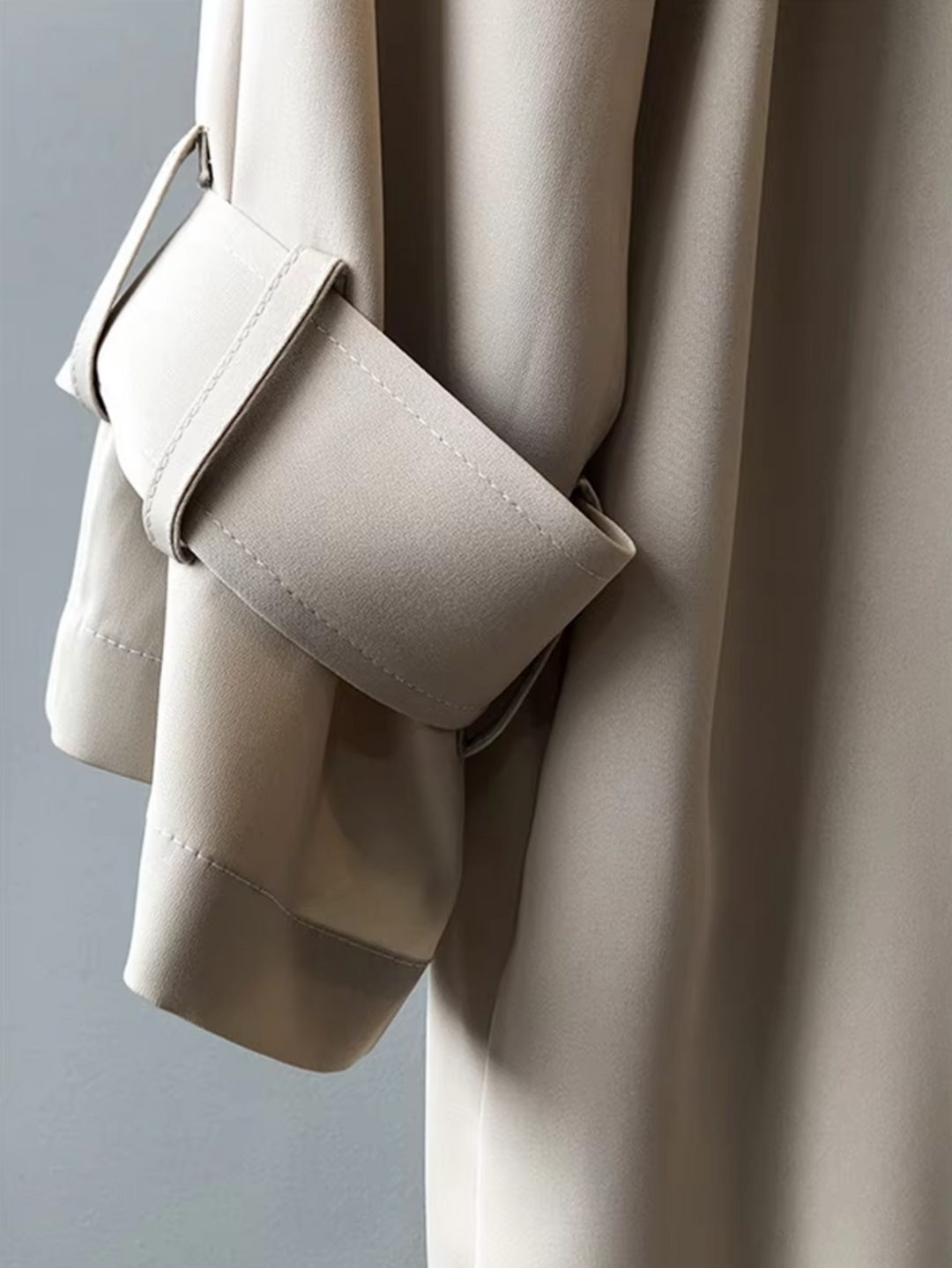 Drune | Damen Langer Wasserdichter Trenchcoat Lässig