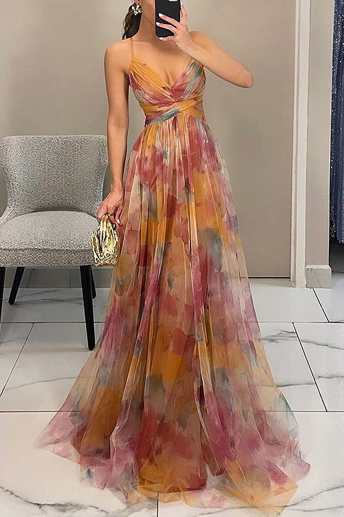 Drune | Enchant My Love Print Maxi Kleid