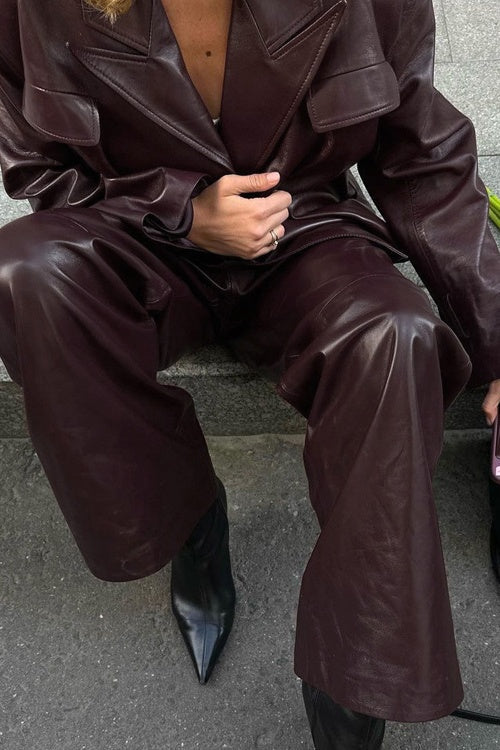 Drune | Spitzenreversjacke Leder Set