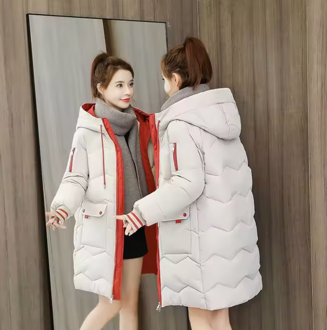 Drune | Lange Parka Baumwolljacke