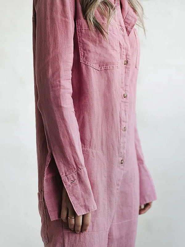 Drune | Bequemer Jumpsuit Mit Taillengürtel