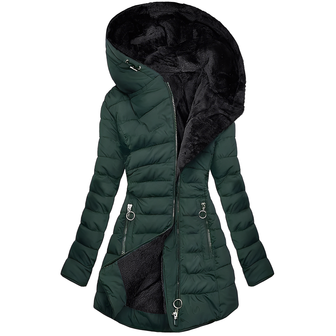 Drune | Moderne Damen-Winterjacke mit Kapuze