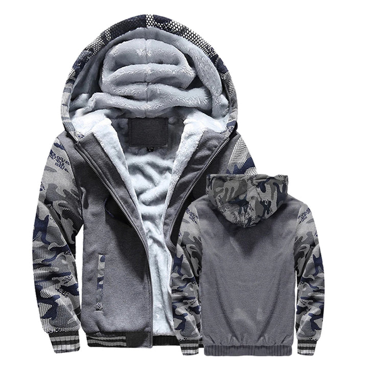 Drune | Herrenjacke Fleece Kapuze