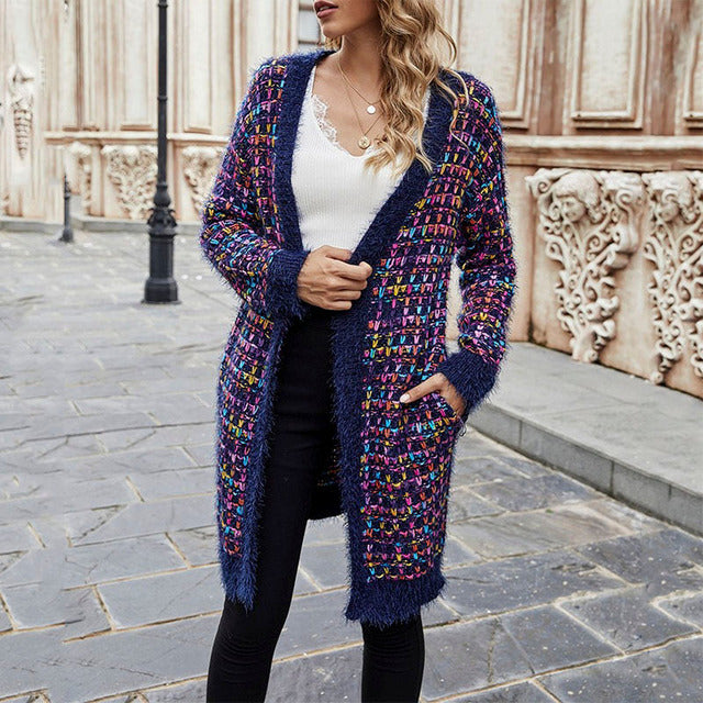 Drune | Bunte Lässige Strickjacke
