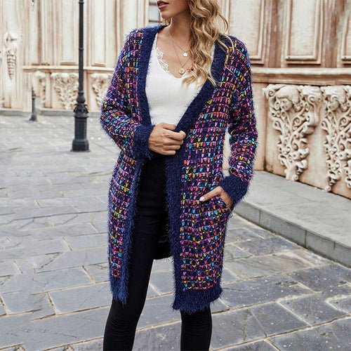 Drune | Bunte Lässige Strickjacke