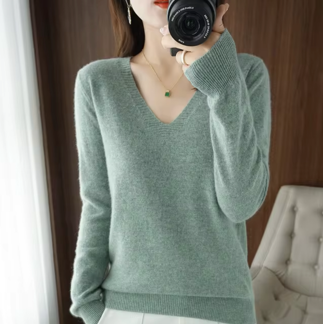 Drune | V-Ausschnitt Strickpullover