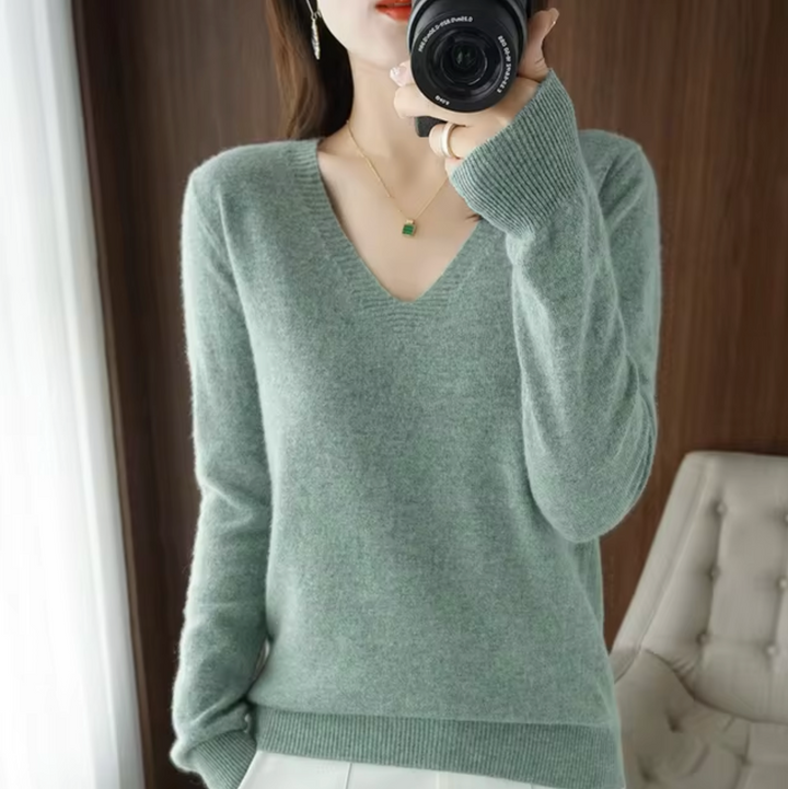 Drune | V-Ausschnitt Strickpullover