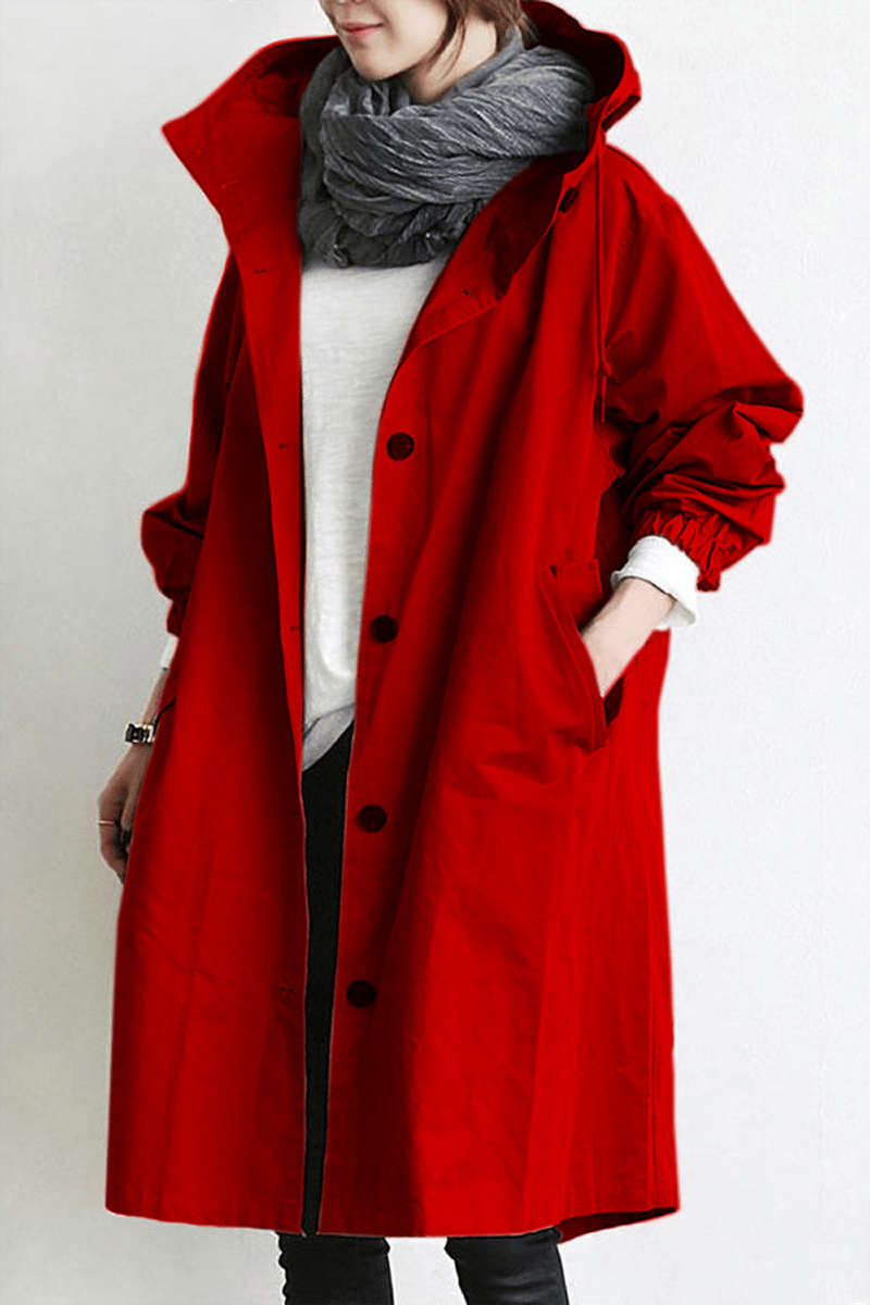 Drune | Damen Langjacke mit Kapuze