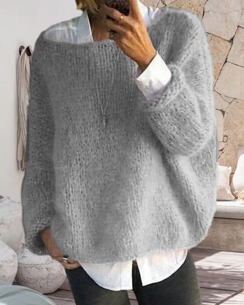 Drune | Pullover mit Farbdetail am Nacken