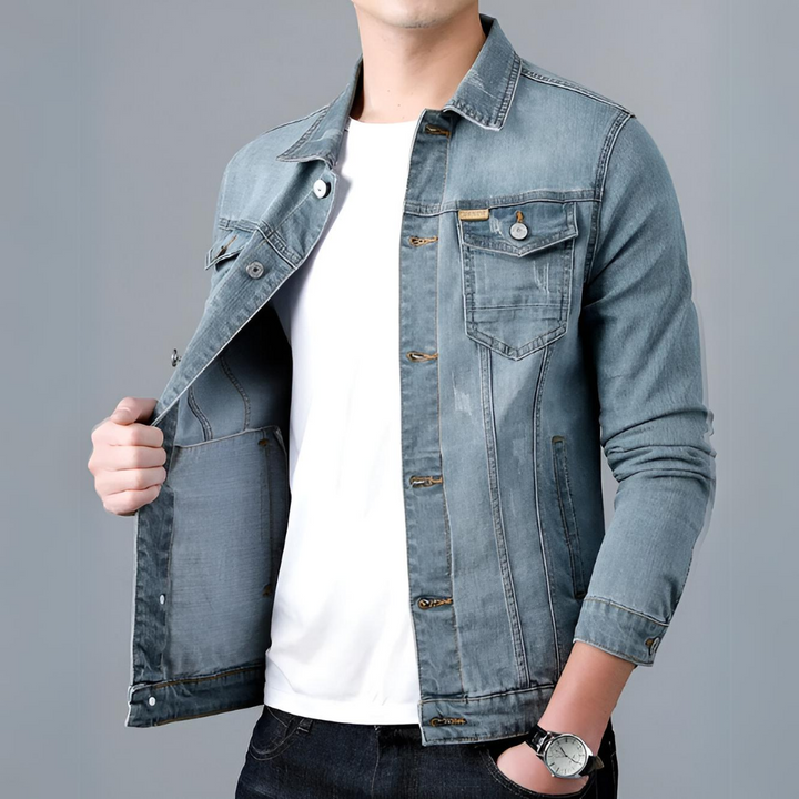 Drune | Klassisch Herren Denim Jacke