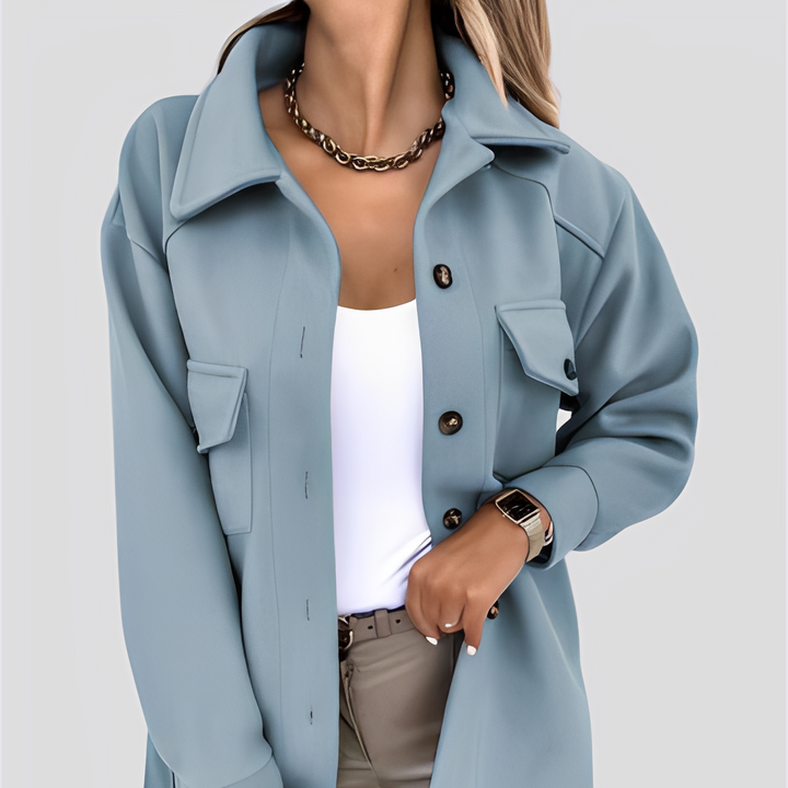 Drune | Damen Leichtgewicht Wolle Reverskragenjacke