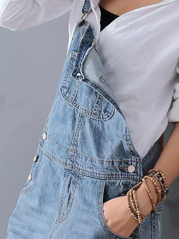 Drune | Lässiges Denim-Latzkleid