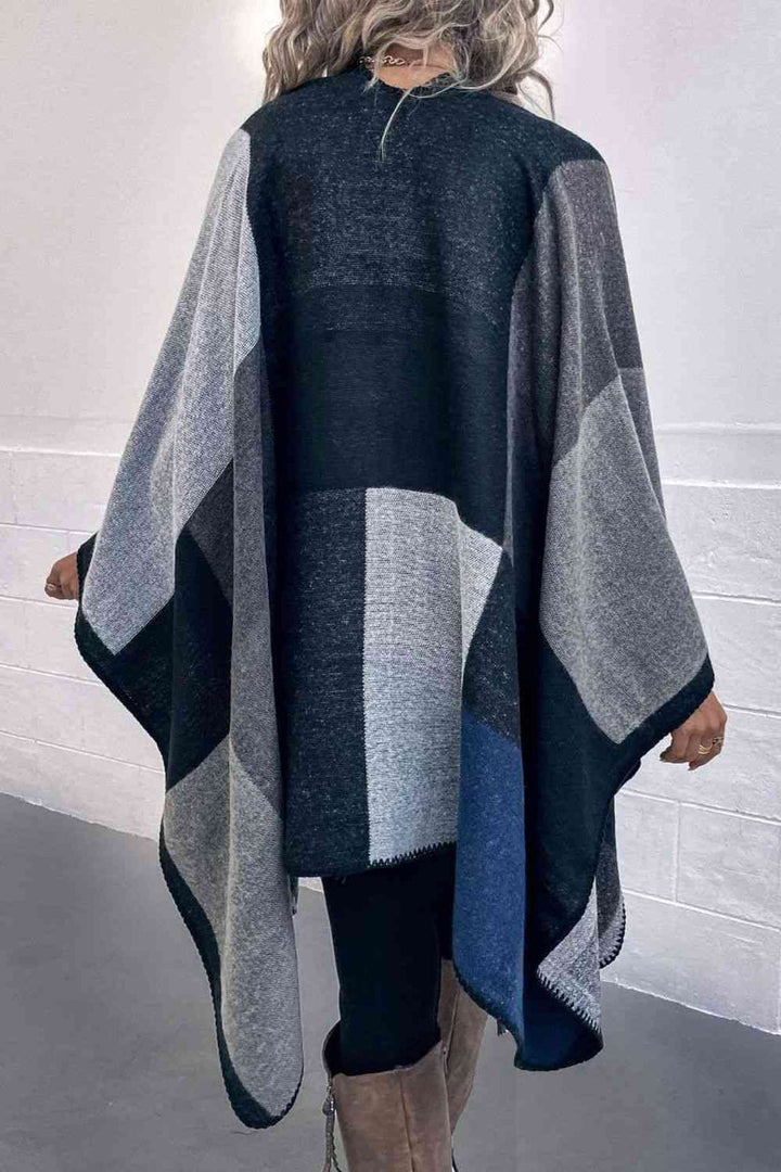 Drune | Poncho Mit Offenem Design Und Satten Farbtönen