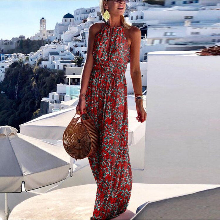Drune | Boho Maxikleid Mit Neckholder