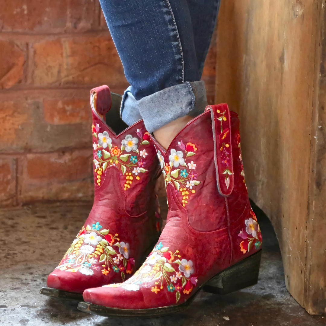 Drune | Wetterfeste Weinlese Cowgirl Stiefel