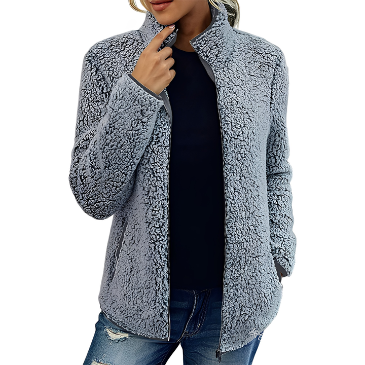 Drune | Eleganter Fleece-Veloursmantel für Damen