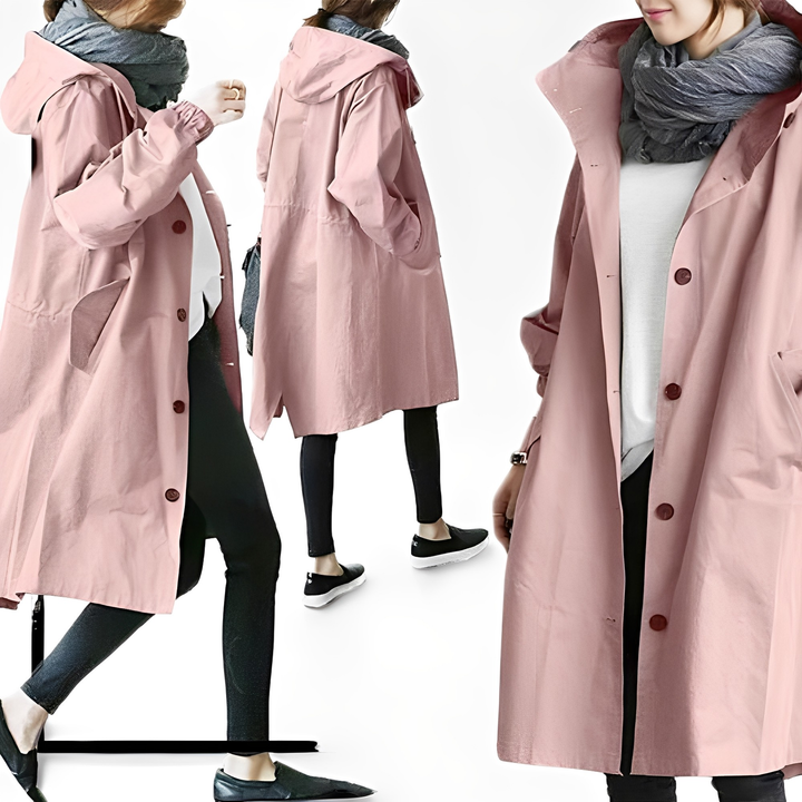 Drune | Wasserfeste Regenjacke mit Kapuze für Frauen