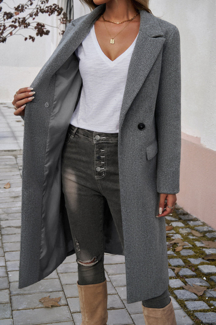 Drune | Damen Eleganter Maßgeschneiderter Langer Wintermantel