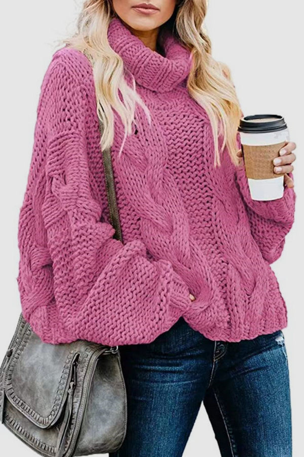 Drune | Eleganter Strick-Cashmere-Pullover mit Rollkragen in einfarbig Ideal für den Winter