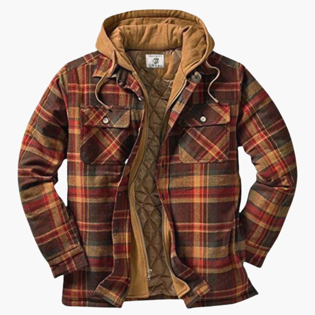 Drune | Freizeitjacke im Holzfäller-Stil mit Kapuze - Zeitlos & Warm für Outdoor und Alltag