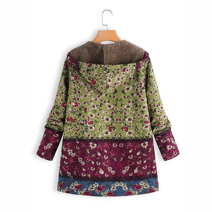 Drune | Lange Blümchenjacke für Frauen