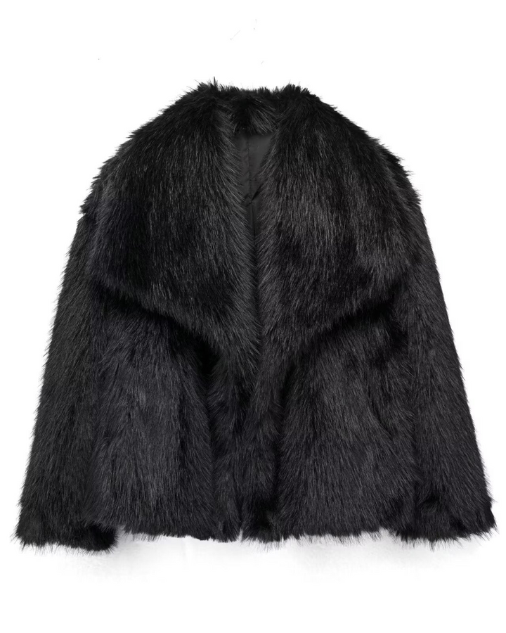 Drune | Fur Coat Damen Reguläre Passform Belle Couture Fp 22 Essentielle Eleganz