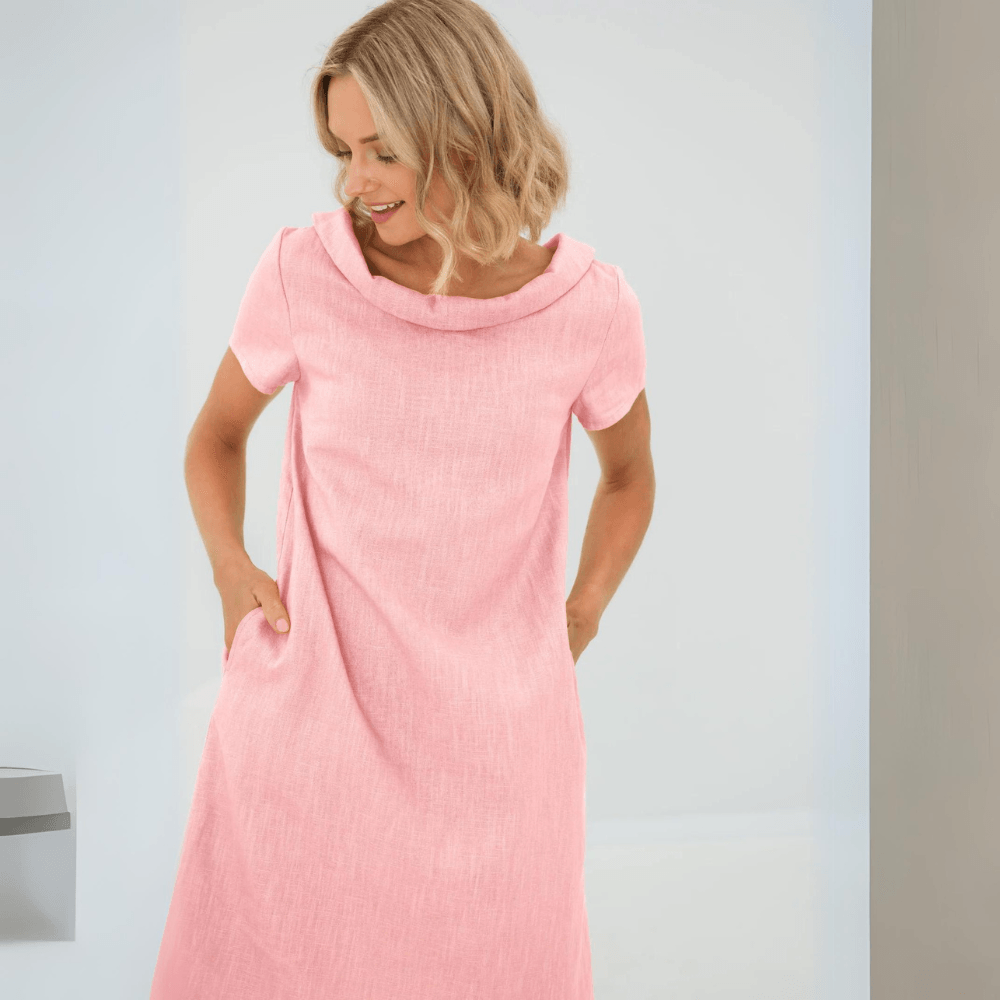 Drune | Lässiges Leinenkleid Für Damen
