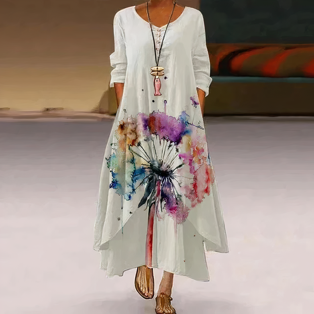 Drune | Elegantes Baumwollkleid Modisch