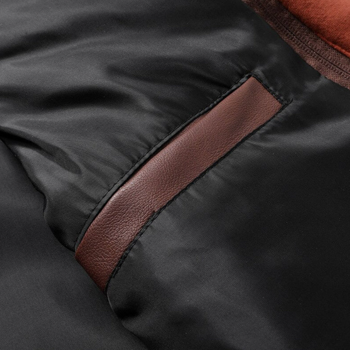 Drune | Lederjacke Mit Kapuze Für Herren