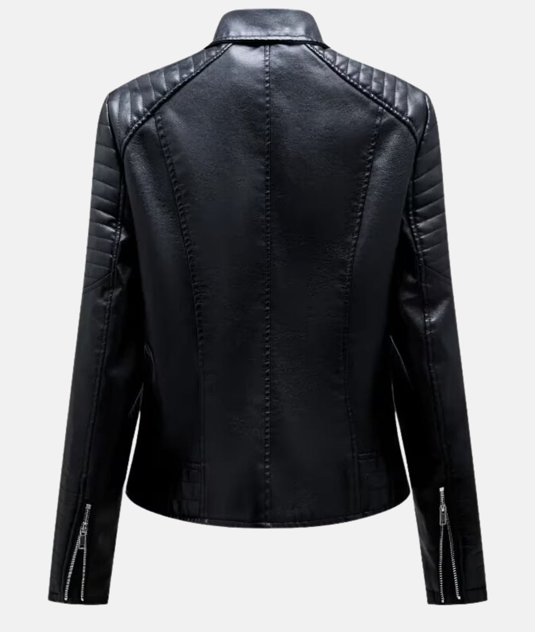 Drune | Damen Lederjacke ohne Kapuze - Stilvolle Bikerjacke