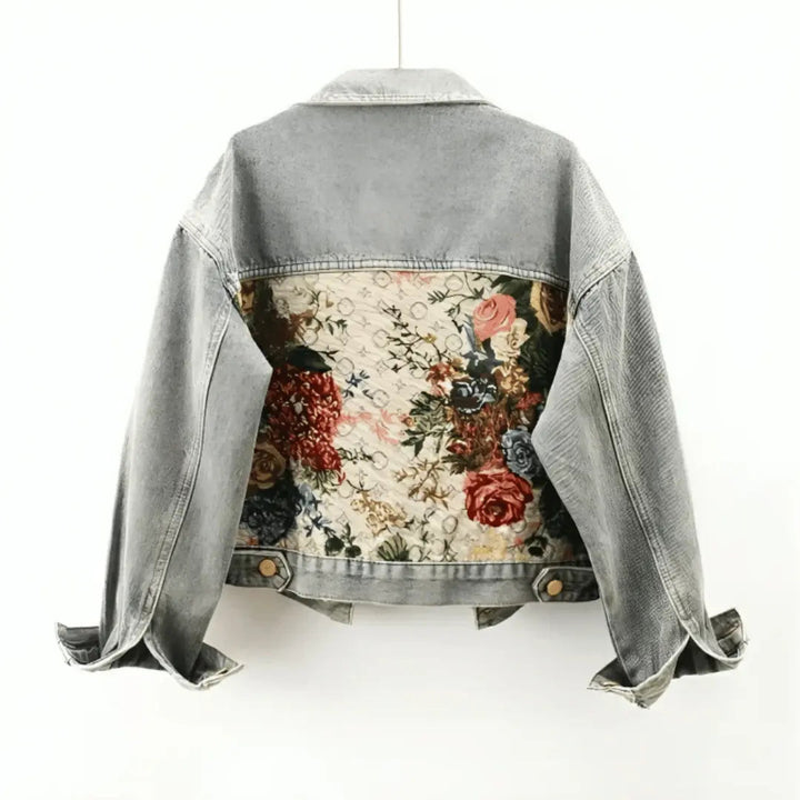 Drune | Floral Denim Jacke