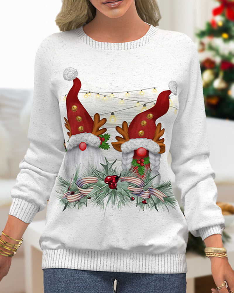 Drune | Sweatshirt mit Raglanärmeln Im Weihnachtsmotiv