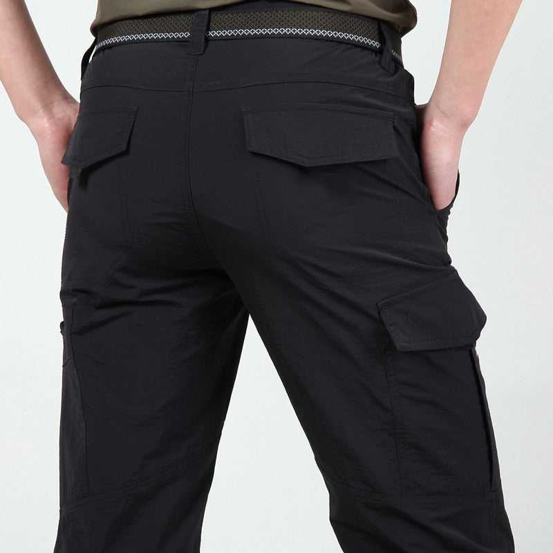 DruneFunktionale und Stilvolle Herren Cargo Hose mit Praktischen Klappen Taschen