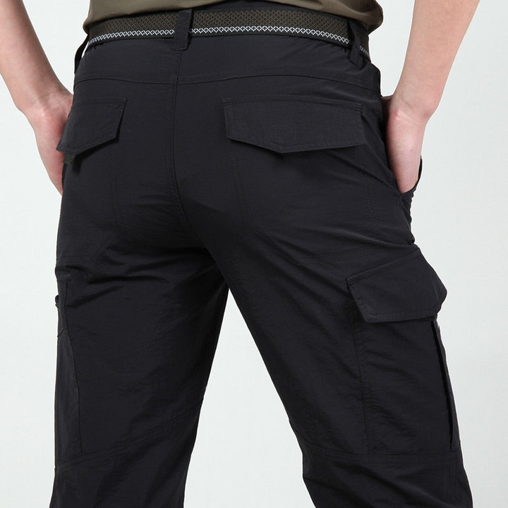 DruneFunktionale und Stilvolle Herren Cargo Hose mit Praktischen Klappen Taschen