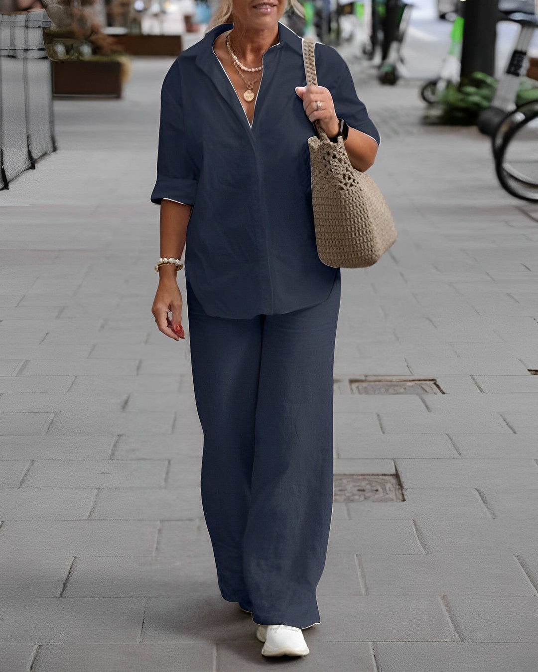 Drune | Relaxed Leinenhose mit Luftigem Sitz für Damen