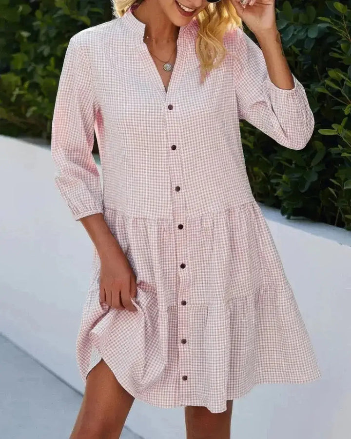 Drune | Elegantes Weste Kleid Mit Knopfverschluss
