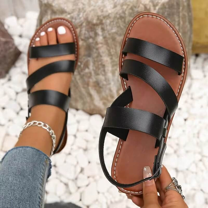 Drune | Bequeme Sommer Sandale Mit Knöchelriemen Für Frauen
