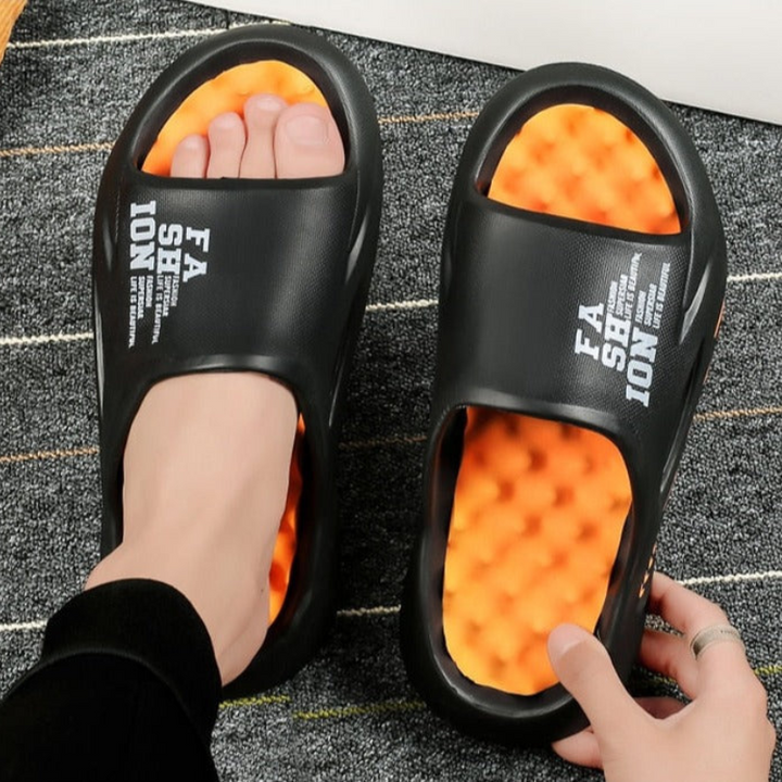 Drune | Luxus Orthopädische Herren Badeschuhe Mit Weichem Fußbett Und Rutschfester Sohle