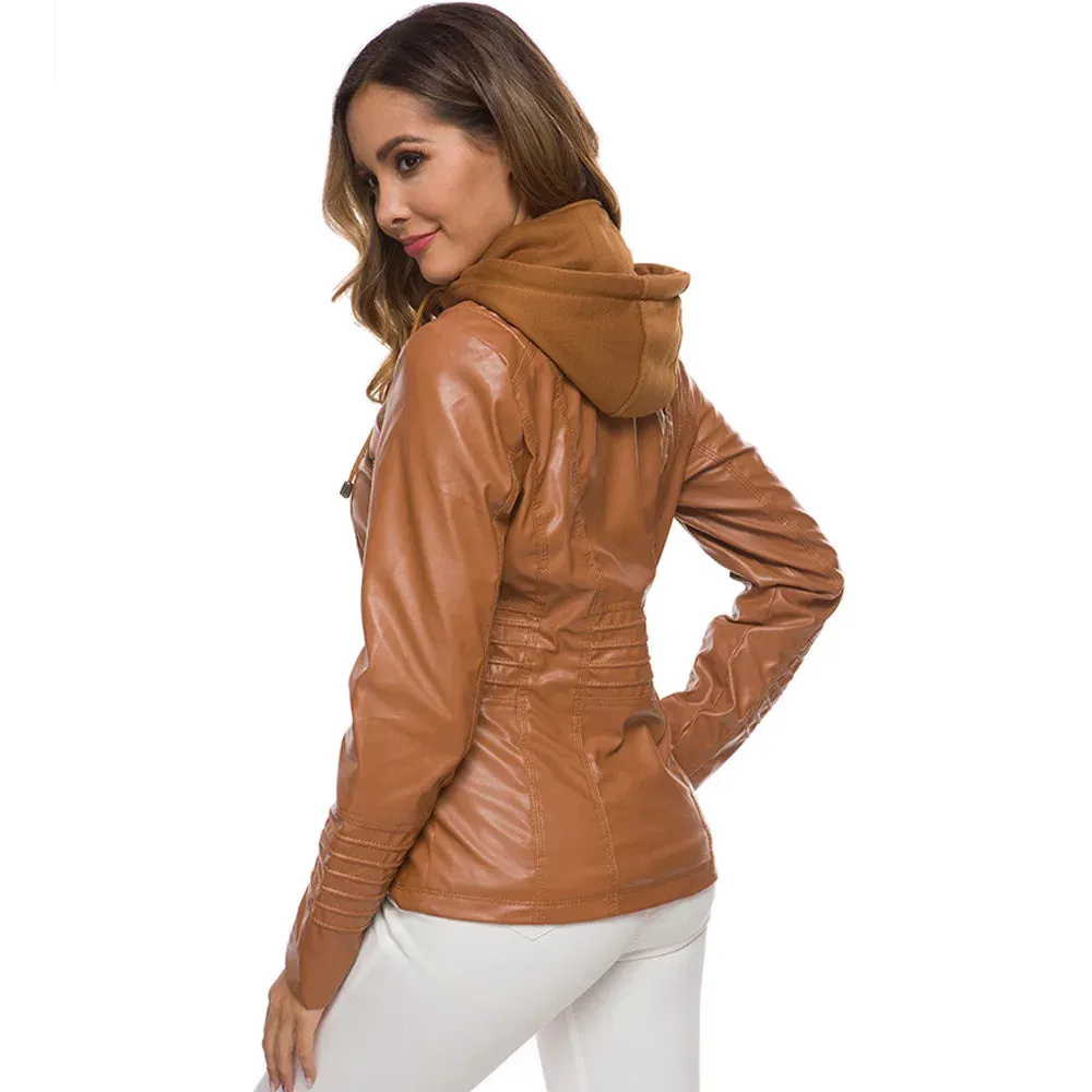 Drune | Kurzarm Frauen Jacke mit Reißverschluss